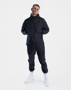 Dundee Windbreaker Jacket - Black - BOXRAW