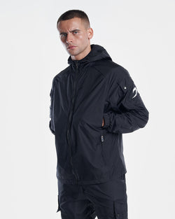 Dundee Windbreaker Jacket - Black - BOXRAW