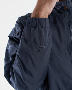 Dundee Windbreaker Jacket - Charcoal - BOXRAW