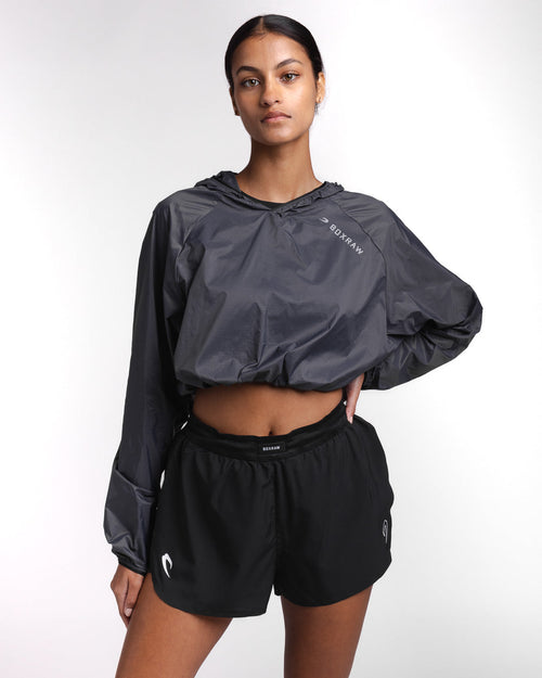 Genaro Cropped Windbreaker Hoodie