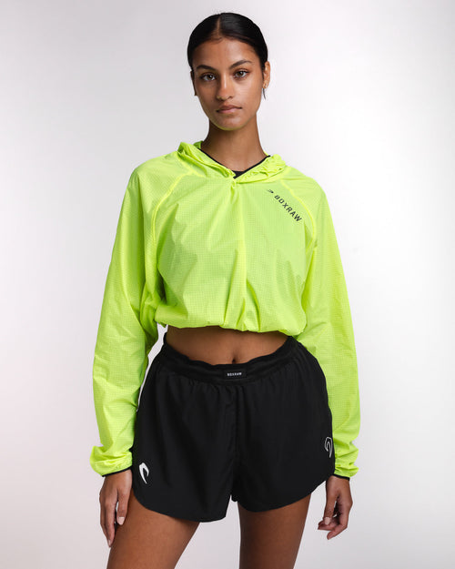 Genaro Cropped Windbreaker Hoodie
